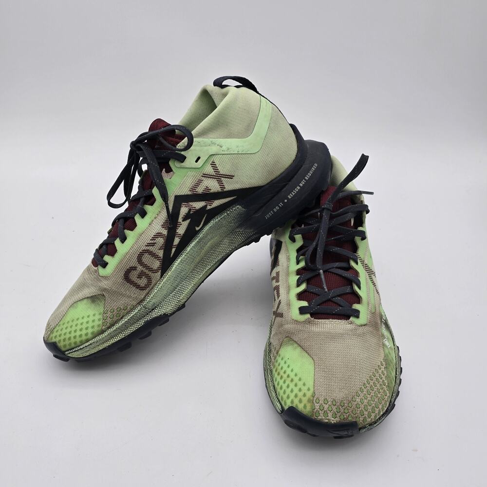 Nike Pegasus Trail 4 Shoes Womens 9.5 43 Vapor Green Running Gore Tex dj7926